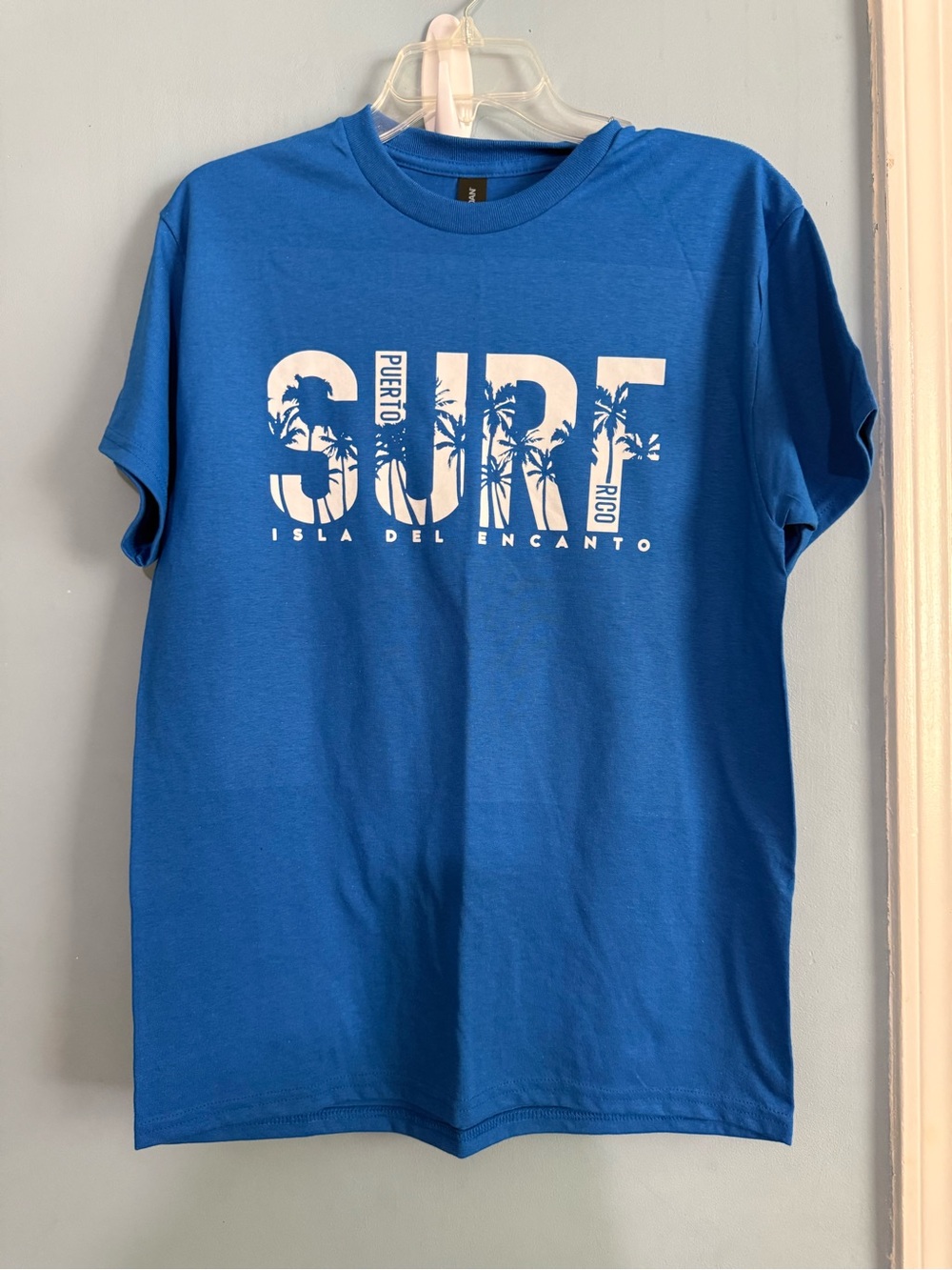 Blue 'Surf' Graphic Tee - Puerto Rico